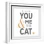 You Me and the Cat-Kimberly Glover-Framed Premium Giclee Print