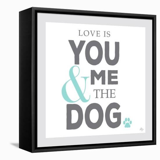 You Me and the Dog-Kimberly Glover-Framed Stretched Canvas