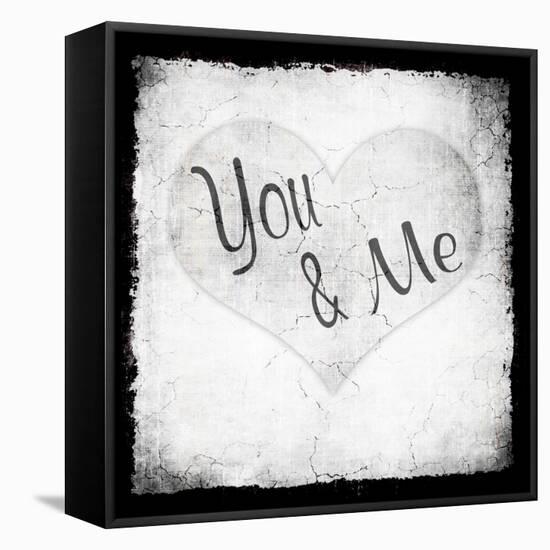 You Me BW-LightBoxJournal-Framed Stretched Canvas