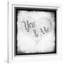 You Me BW-LightBoxJournal-Framed Giclee Print