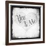 You Me BW-LightBoxJournal-Framed Giclee Print