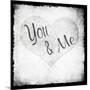 You Me BW-LightBoxJournal-Mounted Giclee Print