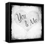 You Me BW-LightBoxJournal-Framed Stretched Canvas