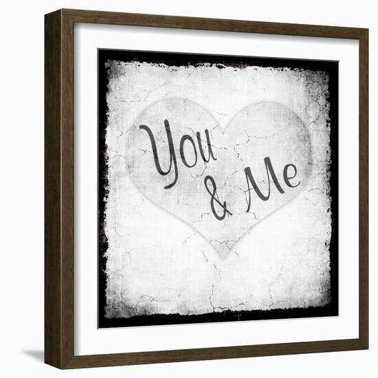 You Me BW-LightBoxJournal-Framed Giclee Print