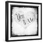 You Me BW-LightBoxJournal-Framed Giclee Print