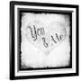 You Me BW-LightBoxJournal-Framed Giclee Print