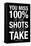 You Miss 100% of the Shots You Don't Take (Black) Motivational Plastic Sign-null-Framed Stretched Canvas