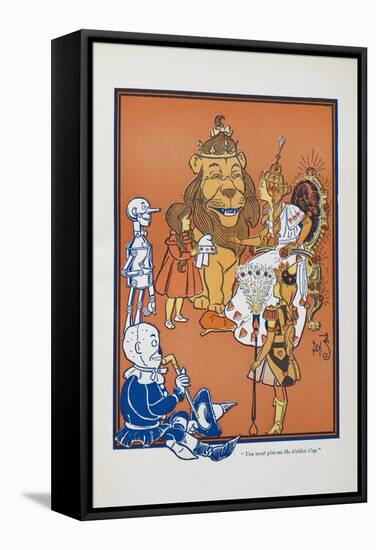 "You Must Give Me the Golden Cup"-William Denslow-Framed Stretched Canvas