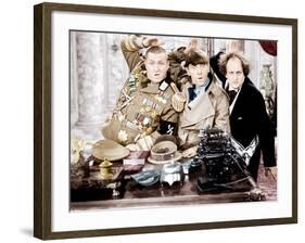 YOU NAZTY SPY, from left: Curly Howard, Moe Howard, Larry Fine, [aka The Three Stooges], 1940-null-Framed Photo