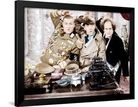 YOU NAZTY SPY, from left: Curly Howard, Moe Howard, Larry Fine, [aka The Three Stooges], 1940-null-Framed Photo