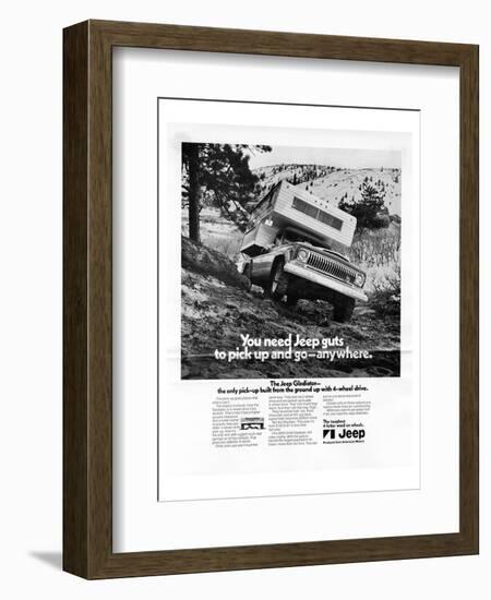 You Need Jeep Guts to Pick Up-null-Framed Art Print