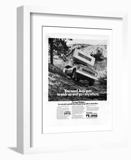 You Need Jeep Guts to Pick Up-null-Framed Art Print