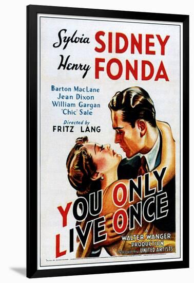 You Only Live Once, Sylvia Sidney, Henry Fonda, 1937-null-Framed Photo