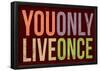 You Only Live Once-null-Framed Poster