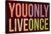 You Only Live Once-null-Stretched Canvas