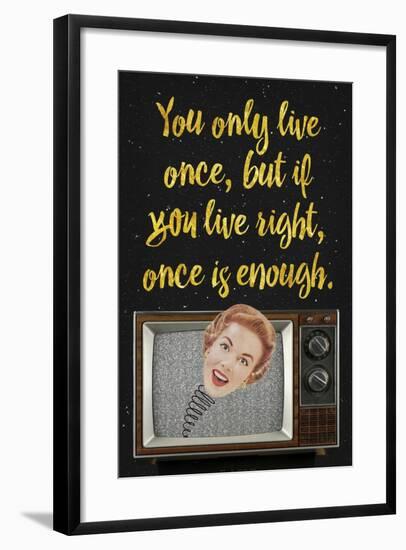 You Only Live Once-Elo Marc-Framed Giclee Print