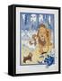 You Ought To Be Ashamed Of Yourself !. the The Cowardly Lion Being Rebuked by Dorothy-William Denslow-Framed Stretched Canvas