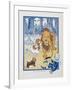 You Ought To Be Ashamed Of Yourself !. the The Cowardly Lion Being Rebuked by Dorothy-William Denslow-Framed Giclee Print