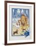 You Ought To Be Ashamed Of Yourself !. the The Cowardly Lion Being Rebuked by Dorothy-William Denslow-Framed Giclee Print