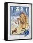 You Ought To Be Ashamed Of Yourself !. the The Cowardly Lion Being Rebuked by Dorothy-William Denslow-Framed Stretched Canvas