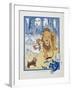 You Ought To Be Ashamed Of Yourself !. the The Cowardly Lion Being Rebuked by Dorothy-William Denslow-Framed Giclee Print