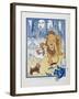 You Ought To Be Ashamed Of Yourself !. the The Cowardly Lion Being Rebuked by Dorothy-William Denslow-Framed Giclee Print