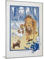 You Ought To Be Ashamed Of Yourself !. the The Cowardly Lion Being Rebuked by Dorothy-William Denslow-Mounted Giclee Print