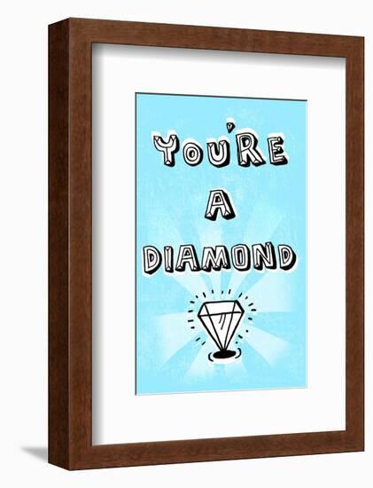 You're A Diamond - Tommy Human Cartoon Print-Tommy Human-Framed Giclee Print
