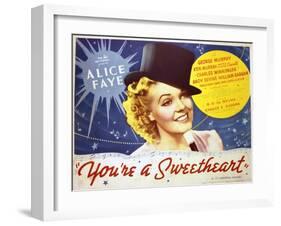 You're a Sweetheart - Lobby Card Reproduction-null-Framed Photo
