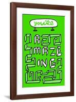 You're Amazing - Tommy Human Cartoon Print-Tommy Human-Framed Giclee Print