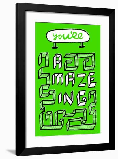 You're Amazing - Tommy Human Cartoon Print-Tommy Human-Framed Giclee Print