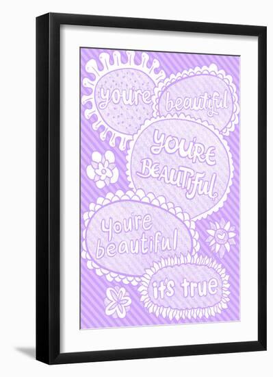 You're Beautiful.. It's True - Tommy Human Cartoon Print-Tommy Human-Framed Giclee Print