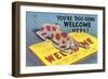 You're Dog-Gone Welcome-null-Framed Premium Giclee Print