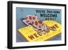 You're Dog-Gone Welcome-null-Framed Premium Giclee Print