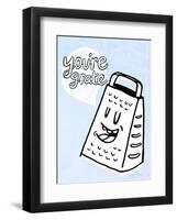 You're Grate - Tommy Human Cartoon Print-Tommy Human-Framed Art Print