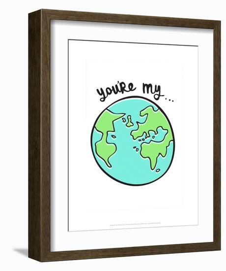 You're My World - Tommy Human Cartoon Print-Tommy Human-Framed Art Print