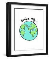 You're My World - Tommy Human Cartoon Print-Tommy Human-Framed Art Print