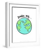 You're My World - Tommy Human Cartoon Print-Tommy Human-Framed Art Print