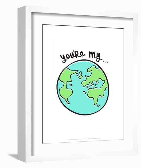 You're My World - Tommy Human Cartoon Print-Tommy Human-Framed Art Print