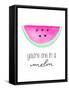 You're One in a Melon-Kat Papa-Framed Stretched Canvas