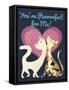 You're Purrrrrfect For Me-Tina Lavoie-Framed Stretched Canvas