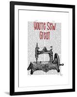 You're Sew Great Illustration-Fab Funky-Framed Art Print