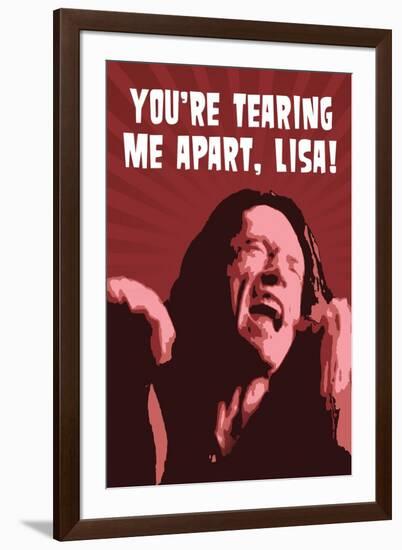 You're Tearing Me Apart Lisa!, The Room-null-Framed Art Print