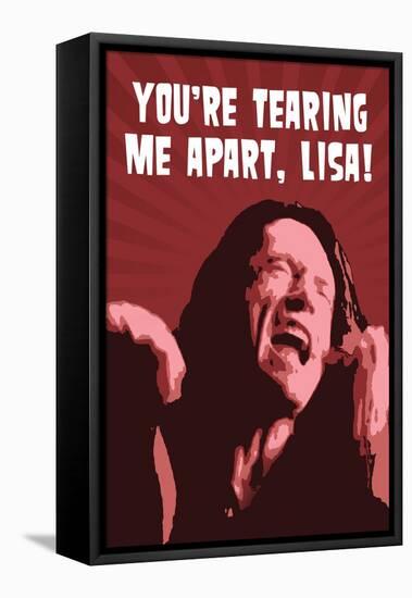 You're Tearing Me Apart Lisa!, The Room-null-Framed Stretched Canvas