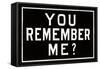 You Remember Me?-null-Framed Stretched Canvas