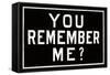 You Remember Me?-null-Framed Stretched Canvas