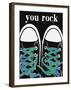 You Rock - Blue Laces-Lisa Weedn-Framed Giclee Print