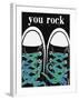 You Rock - Blue Laces-Lisa Weedn-Framed Giclee Print