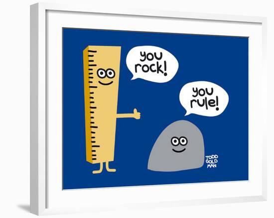 You Rock You Rule-Todd Goldman-Framed Giclee Print