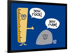 You Rock You Rule-Todd Goldman-Framed Giclee Print